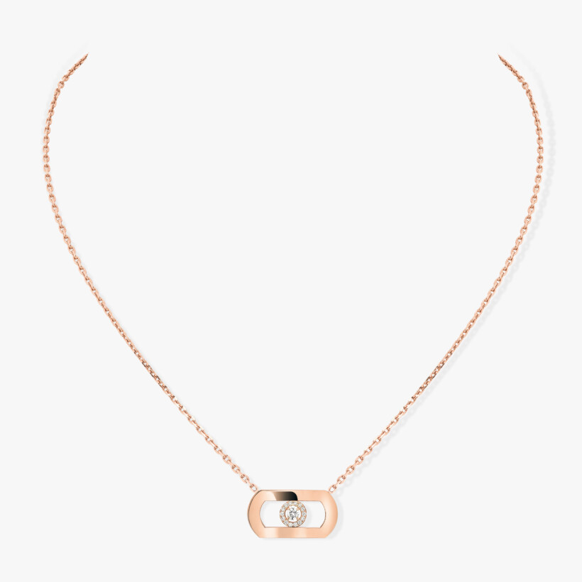 Messika So Move necklace, rose gold and diamonds